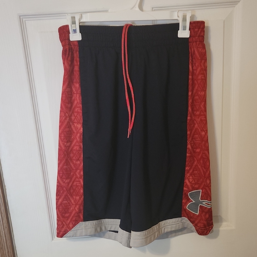 Under Armour Red and Blue Athletic Shorts
